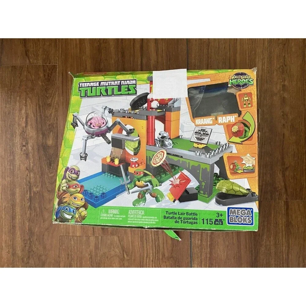 Mega Bloks Teenage Mutant Ninja Turtles Half Shell Heroes Turtle Lair Battle GUC